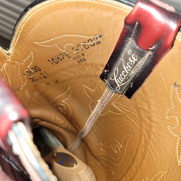 Lucchese 10.5EE San Antonio/El Paso era classic boots Made in USA - Picture 9 of 9